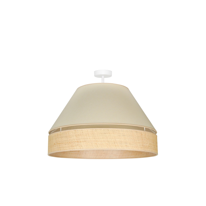Duolla - Żyrandol natynkowy YUTE AVIGNON 1xE27/15W/230V śr. 60 cm kremowy/beżowy