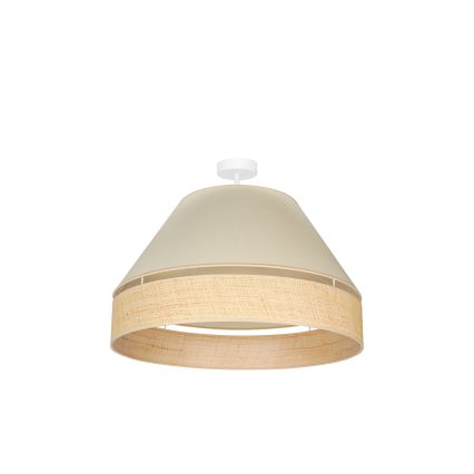Duolla - Żyrandol natynkowy YUTE AVIGNON 1xE27/15W/230V śr. 60 cm kremowy/beżowy