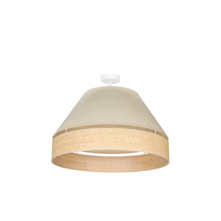 Duolla - Żyrandol natynkowy YUTE AVIGNON 1xE27/15W/230V śr. 60 cm kremowy/beżowy