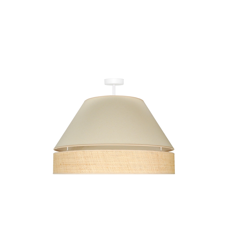Duolla - Żyrandol natynkowy YUTE AVIGNON 1xE27/15W/230V śr. 60 cm kremowy/beżowy