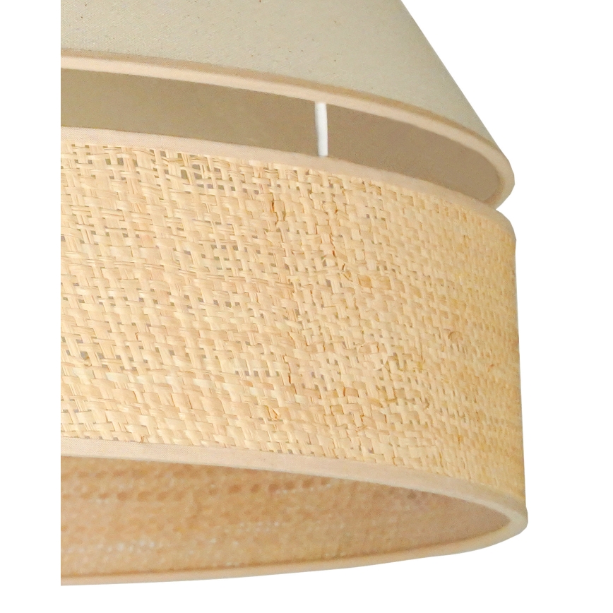 Duolla - Żyrandol natynkowy YUTE AVIGNON 1xE27/15W/230V śr. 60 cm kremowy/beżowy