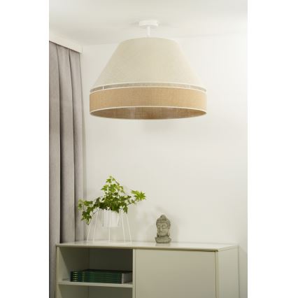 Duolla - Żyrandol natynkowy YUTE AVIGNON 1xE27/15W/230V śr. 60 cm szary/brązowy