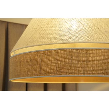Duolla - Żyrandol natynkowy YUTE AVIGNON 1xE27/15W/230V śr. 60 cm szary/brązowy