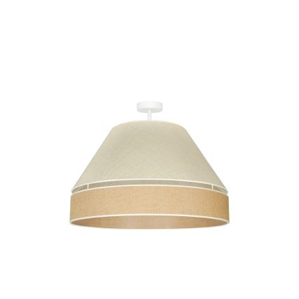 Duolla - Żyrandol natynkowy YUTE AVIGNON 1xE27/15W/230V śr. 60 cm szary/brązowy
