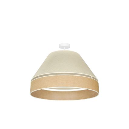 Duolla - Żyrandol natynkowy YUTE AVIGNON 1xE27/15W/230V śr. 60 cm szary/brązowy