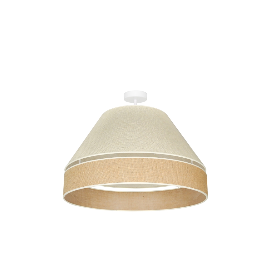 Duolla - Żyrandol natynkowy YUTE AVIGNON 1xE27/15W/230V śr. 60 cm szary/brązowy