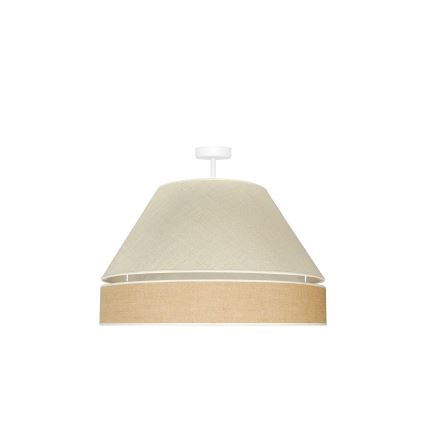 Duolla - Żyrandol natynkowy YUTE AVIGNON 1xE27/15W/230V śr. 60 cm szary/brązowy