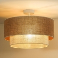 Duolla - Żyrandol natynkowy YUTE BOHO 1xE27/15W/230V śr. 45 cm brązowy/kremowy