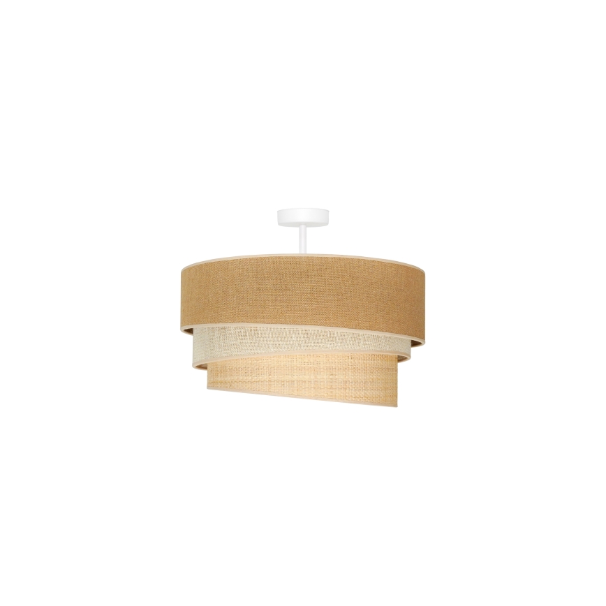 Duolla - Żyrandol natynkowy YUTE TRIO 1xE27/15W/230V śr. 45 cm brązowy/szary/beżowy
