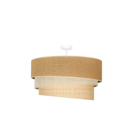 Duolla - Żyrandol natynkowy YUTE TRIO 3xE27/15W/230V śr. 60 cm brązowy/szary/beżowy