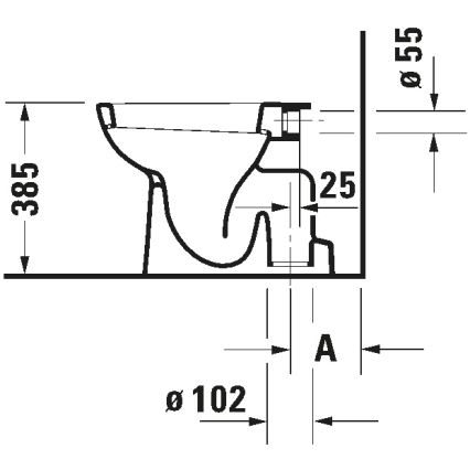 Duravit 21100100002 - WC stojące D-CODE, ceramika, biały połysk