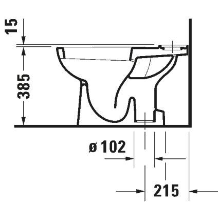 Duravit 21110100002 - kompakt WC D-CODE, ceramika / biały połysk