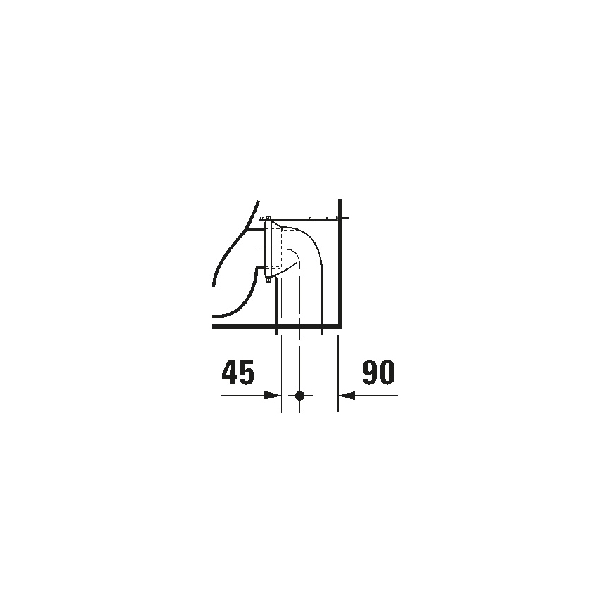 Duravit 21150900002 - WC stojące D-CODE ceramika/biały połysk