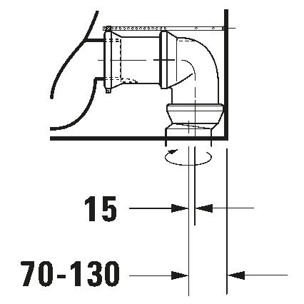 Duravit 21180900002 - kompakt WC D-CODE ceramika/biały połysk