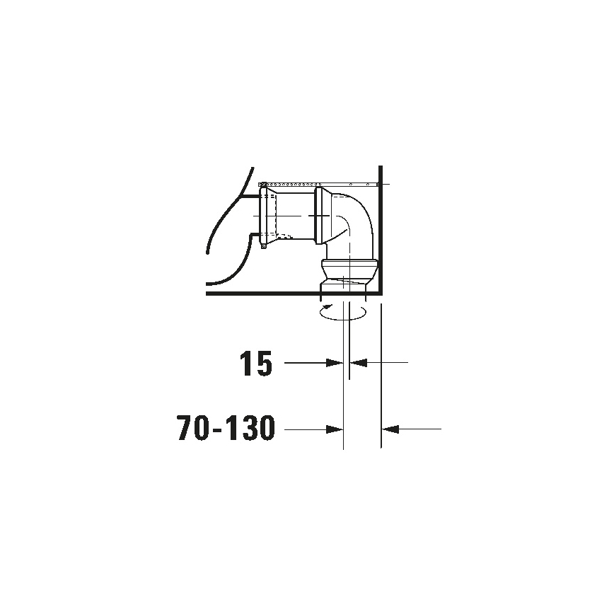 Duravit 21180900002 - kompakt WC D-CODE ceramika/biały połysk