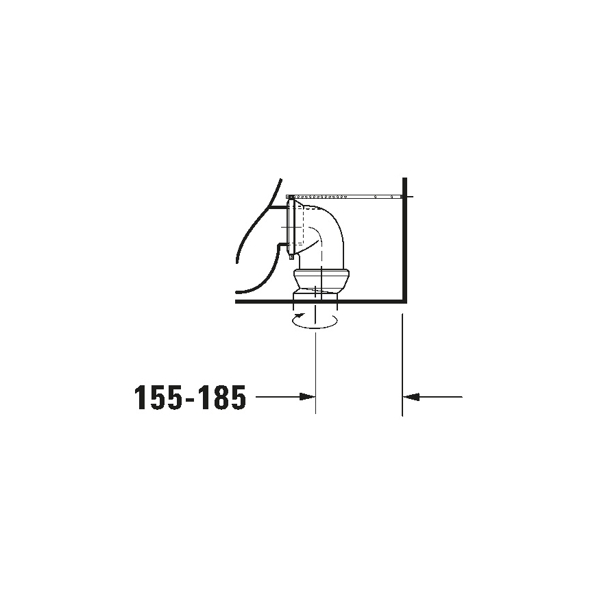 Duravit 21180900002 - kompakt WC D-CODE ceramika/biały połysk