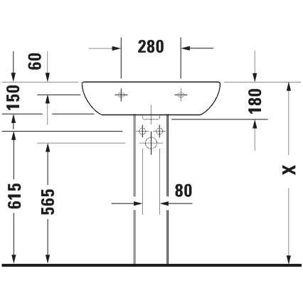 Duravit 23106500002 - Umywalka wisząca D-CODE 65x50 cm ceramika/biały połysk