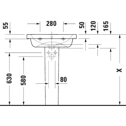 Duravit 23996000002 - Umywalka wisząca D-CODE 60x48 cm ceramika/biały połysk