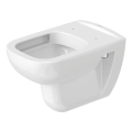 Duravit 25700920002 - Wisząca miska WC bezkołnierzowa D-CODE ceramika/biały połysk