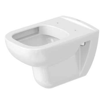 Duravit 25700920002 - Wisząca miska WC bezkołnierzowa D-CODE ceramika/biały połysk