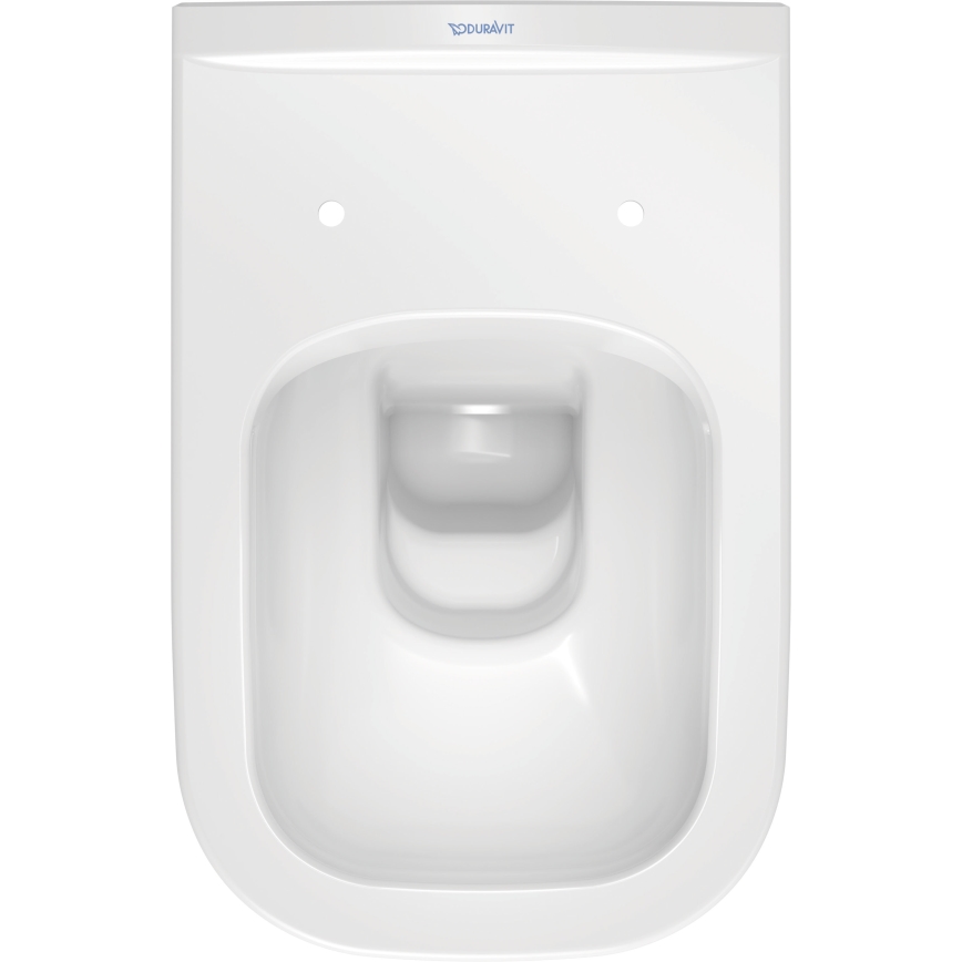 Duravit 25700920002 - Wisząca miska WC bezkołnierzowa D-CODE ceramika/biały połysk