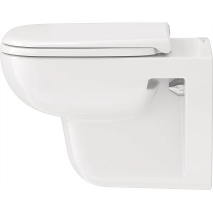 Duravit 25700920002 - Wisząca miska WC bezkołnierzowa D-CODE ceramika/biały połysk