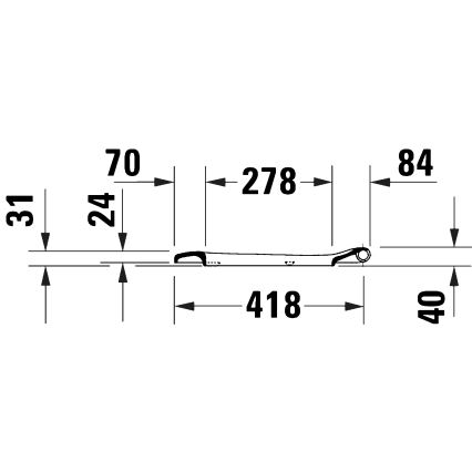 Duravit 28210000 - Deska sedesowa D-CODE 37,4x43,3 cm biała