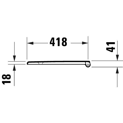 Duravit 28210000 - Deska sedesowa D-CODE 37,4x43,3 cm biała