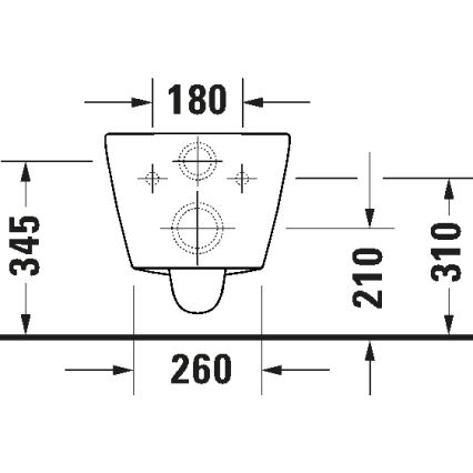 Duravit 29030900212 - WC wiszące bezrantowe D-CODE ceramika/biały połysk
