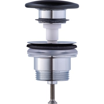 Duravit 50791300 - Odpływ umywalkowy PUSH-OPEN śr. 6,5 cm matowy antracyt