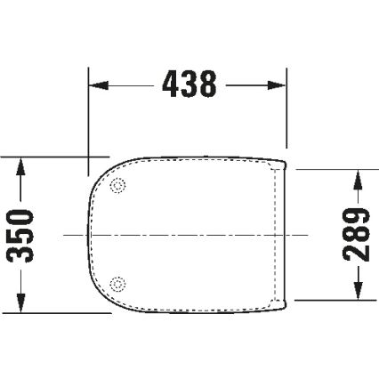 Duravit 67390099 - Deska sedesowa SoftClose D-CODE 35x43,8 cm biała