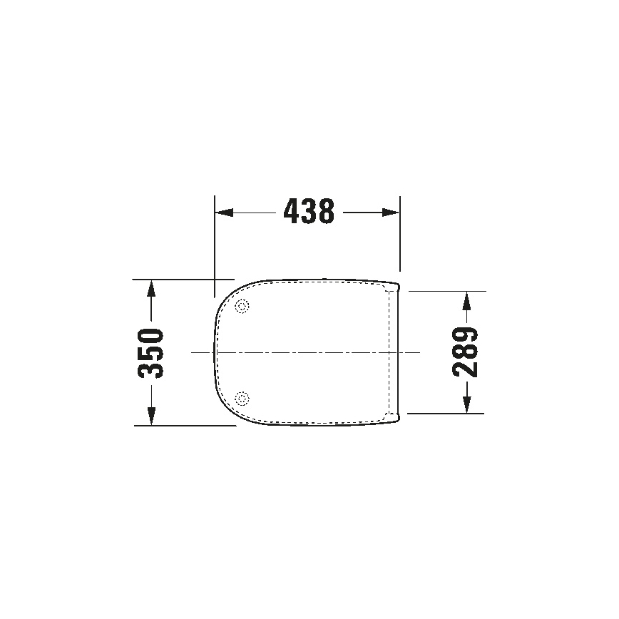Duravit 67390099 - Deska sedesowa SoftClose D-CODE 35x43,8 cm biała
