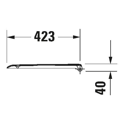 Duravit 67390099 - Deska sedesowa SoftClose D-CODE 35x43,8 cm biała