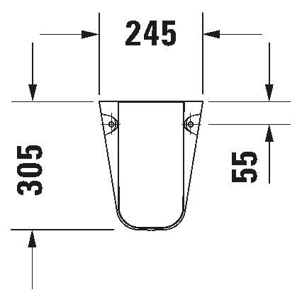 Duravit 8571800002 - Pokrywa syfonu D-CODE 30x26,8 cm ceramika/biały połysk
