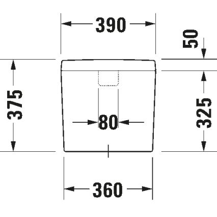 Duravit 927000004 - Spłuczka do WC D-CODE 6/3 l ceramika/biała