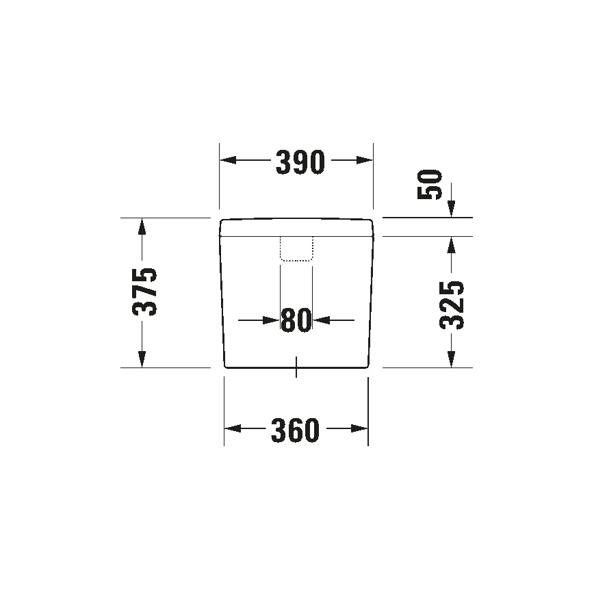 Duravit 927000004 - Spłuczka do WC D-CODE 6/3 l ceramika/biała