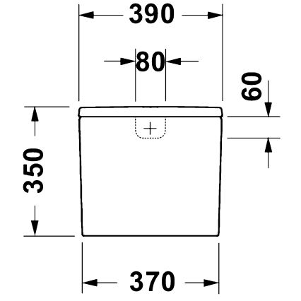 Duravit 9530000852 - Zbiornik spłukujący do WC D-CODE 4,5/3l ceramika/biała
