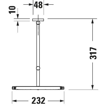 Duravit 99121000 - Lusterko kosmetyczne naścienne D-CODE, chrom błyszczący
