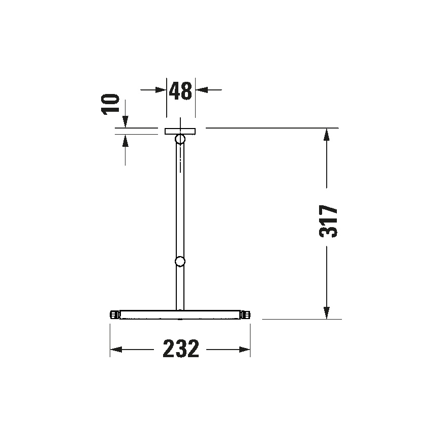 Duravit 99121000 - Lusterko kosmetyczne naścienne D-CODE, chrom błyszczący