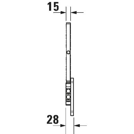Duravit 99121000 - Lusterko kosmetyczne naścienne D-CODE, chrom błyszczący