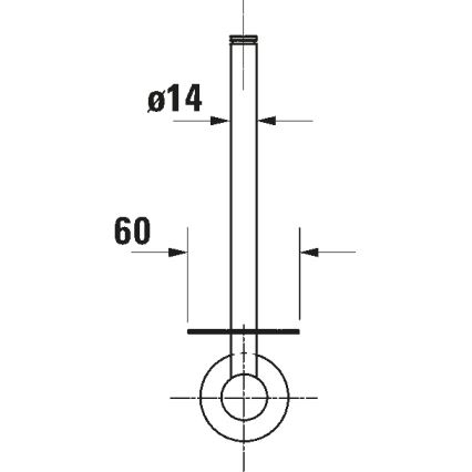 Duravit 99151000 - Uchwyt na papier toaletowy D-CODE, chrom błyszczący