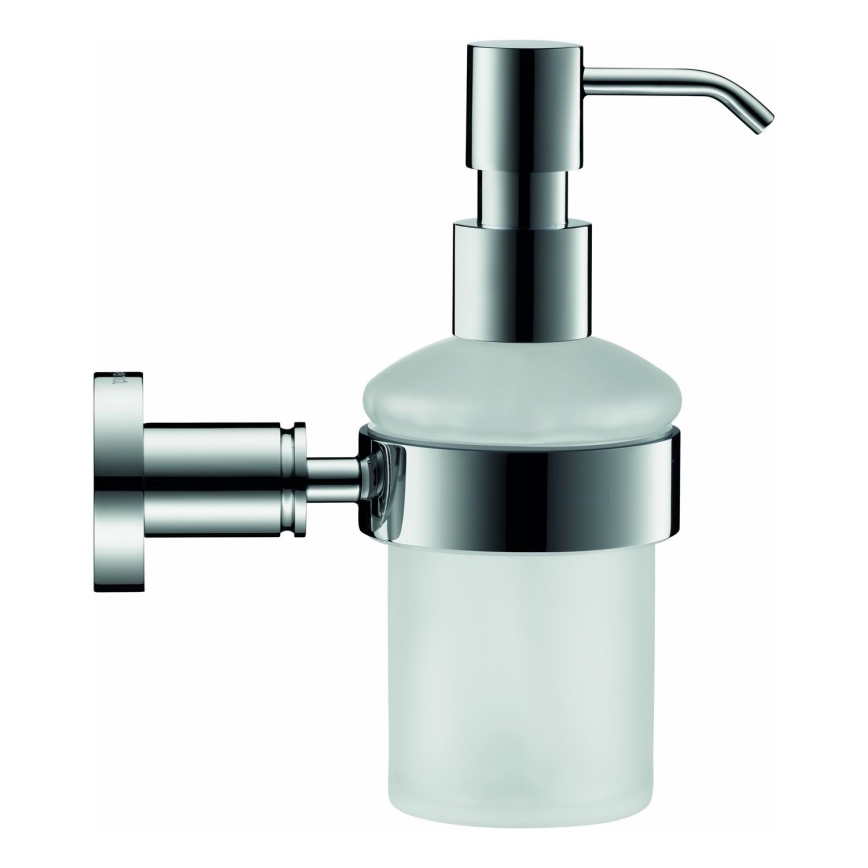 Duravit 99161000 - ścienny dozownik mydła D-CODE 390 ml, mleczne szkło/błyszczący chrom