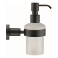 Duravit 99164600 - Dozownik mydła ścienny D-CODE 390 ml szkło mleczne/matowa czerń