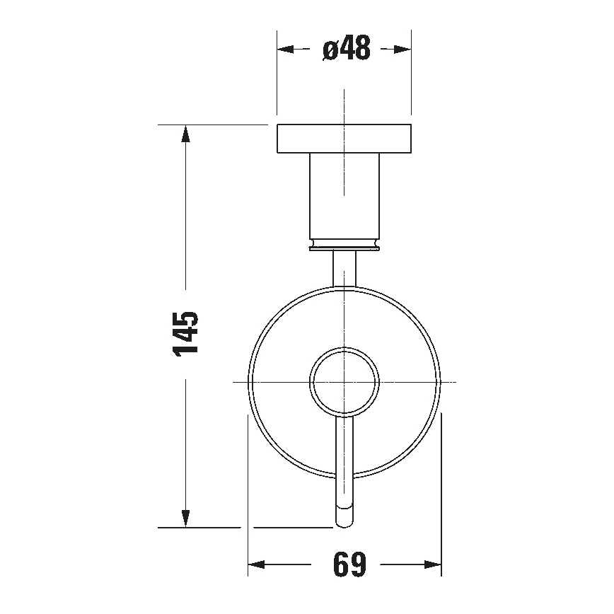 Duravit 99164600 - Dozownik mydła ścienny D-CODE 390 ml szkło mleczne/matowa czerń