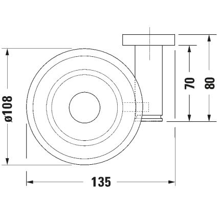 Duravit 99174600 - Naścienna mydelniczka D-CODE lewa, czarny mat