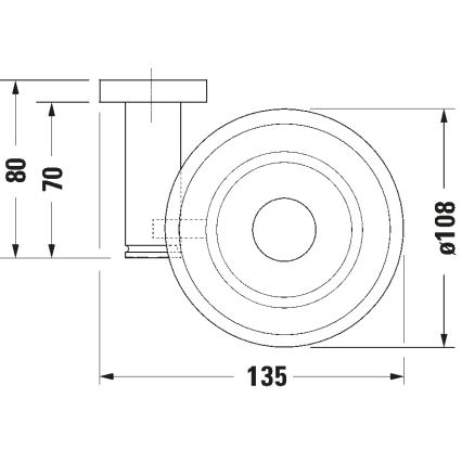 Duravit 99181000 - Mydelniczka ścienna D-CODE prawa, chrom polerowany