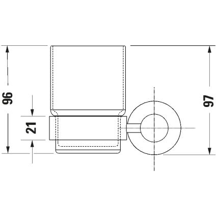 Duravit 99194600 - Uchwyt ścienny na szczoteczki D-CODE, lewy, matowa czerń