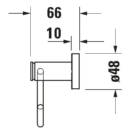 Duravit 99261000 - Uchwyt na papier toaletowy D-CODE chrom błyszczący