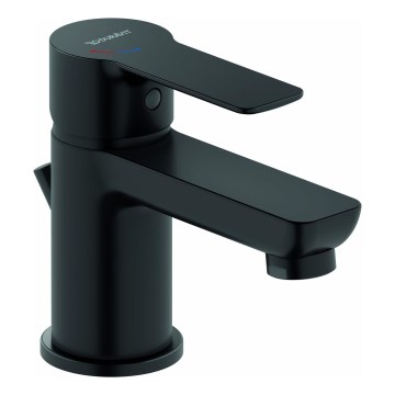 Duravit DC1013001046 - bateria umywalkowa z odpływem D-CODE, czarny mat