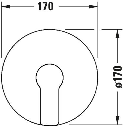 Duravit DC4210010010 - Bateria prysznicowa do montażu podtynkowego D-CODE, chrom błyszczący